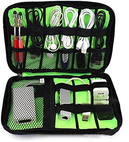 1pack Travel Electronics Cable Organizer Bag Portable Storage Case for Mobile Phone Hard Drive Cords USB Cables Charger