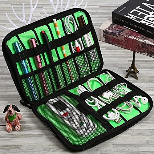 1pack Travel Electronics Cable Organizer Bag Portable Storage Case for Mobile Phone Hard Drive Cords USB Cables Charger