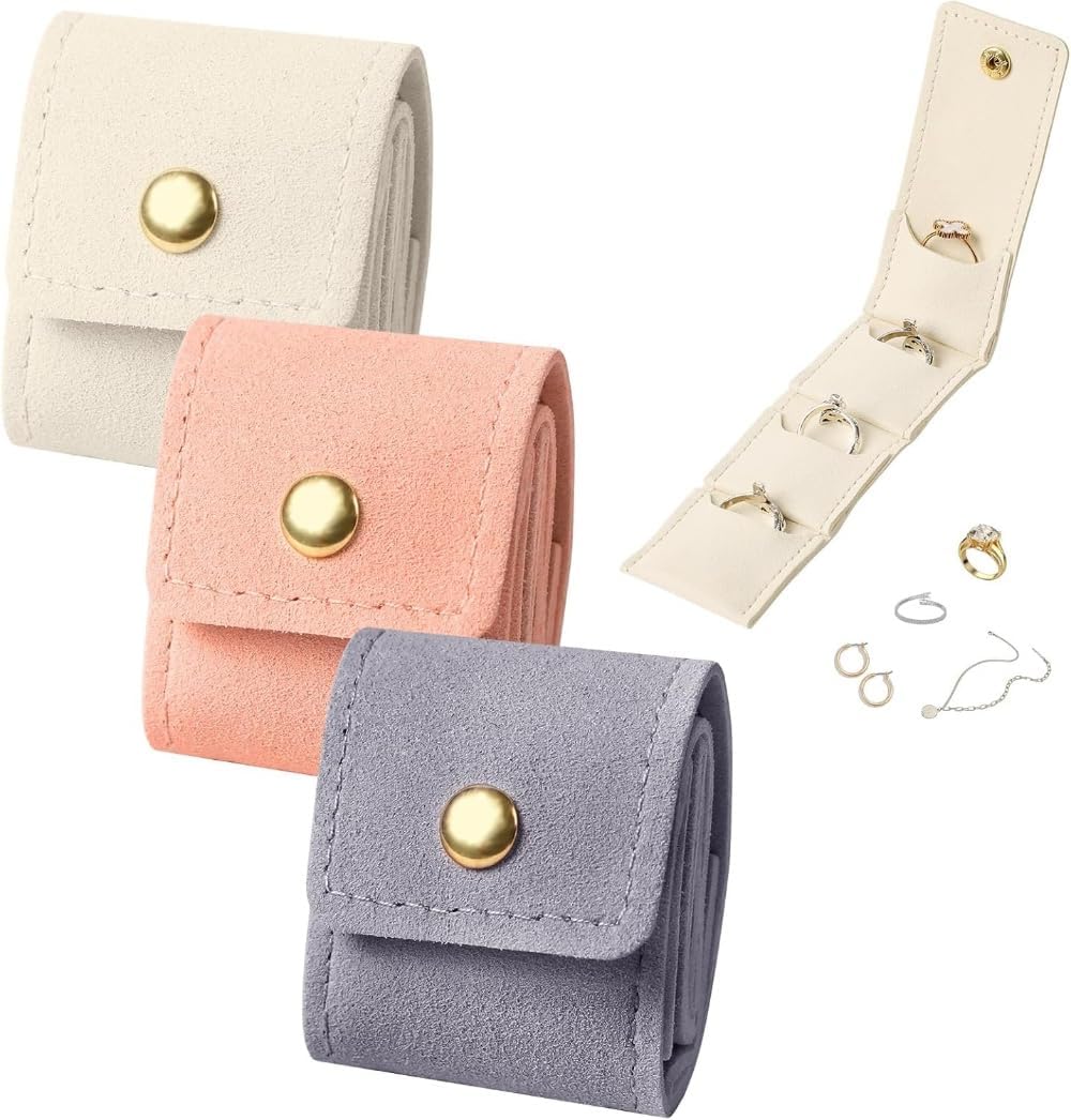 3pcs- Mini Travel Jewelry Bags