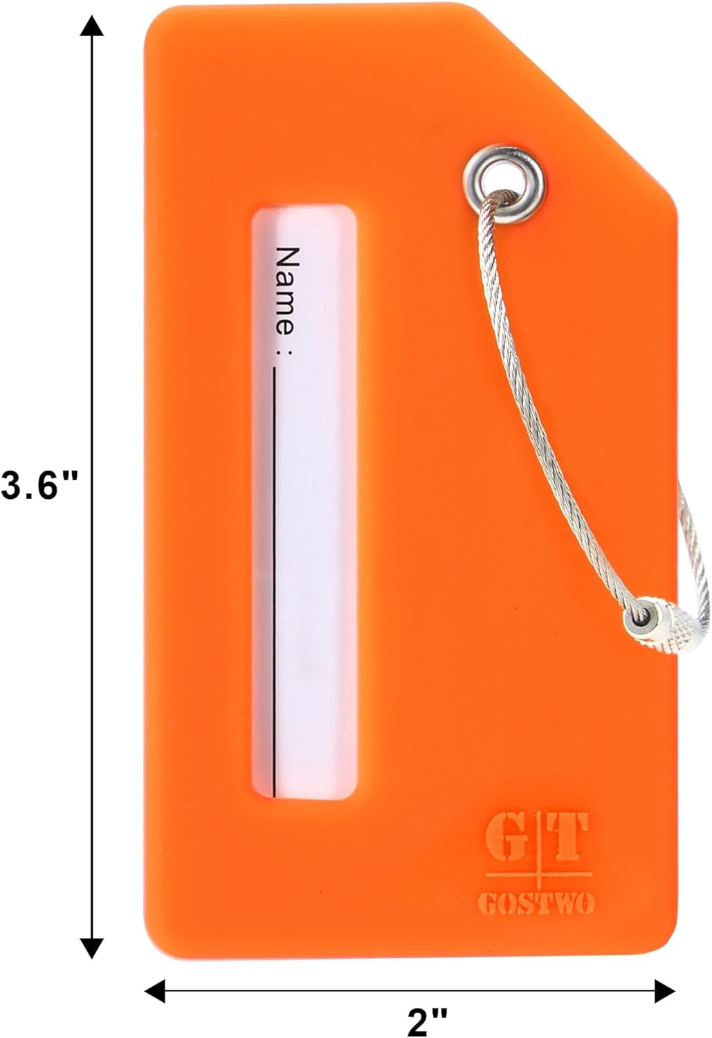 Gostwo 8 Pack Silicone Luggage Tags for Suitcases, Plane Travel Essentials — view 2