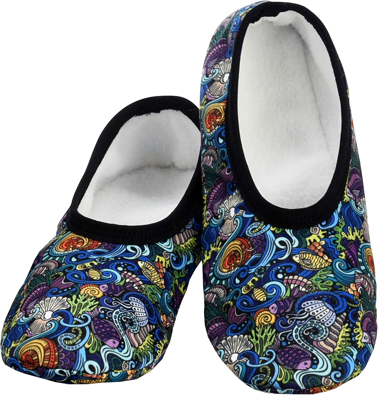 Snoozies Skinnies Animal Slipper Socks Cozy Foldable