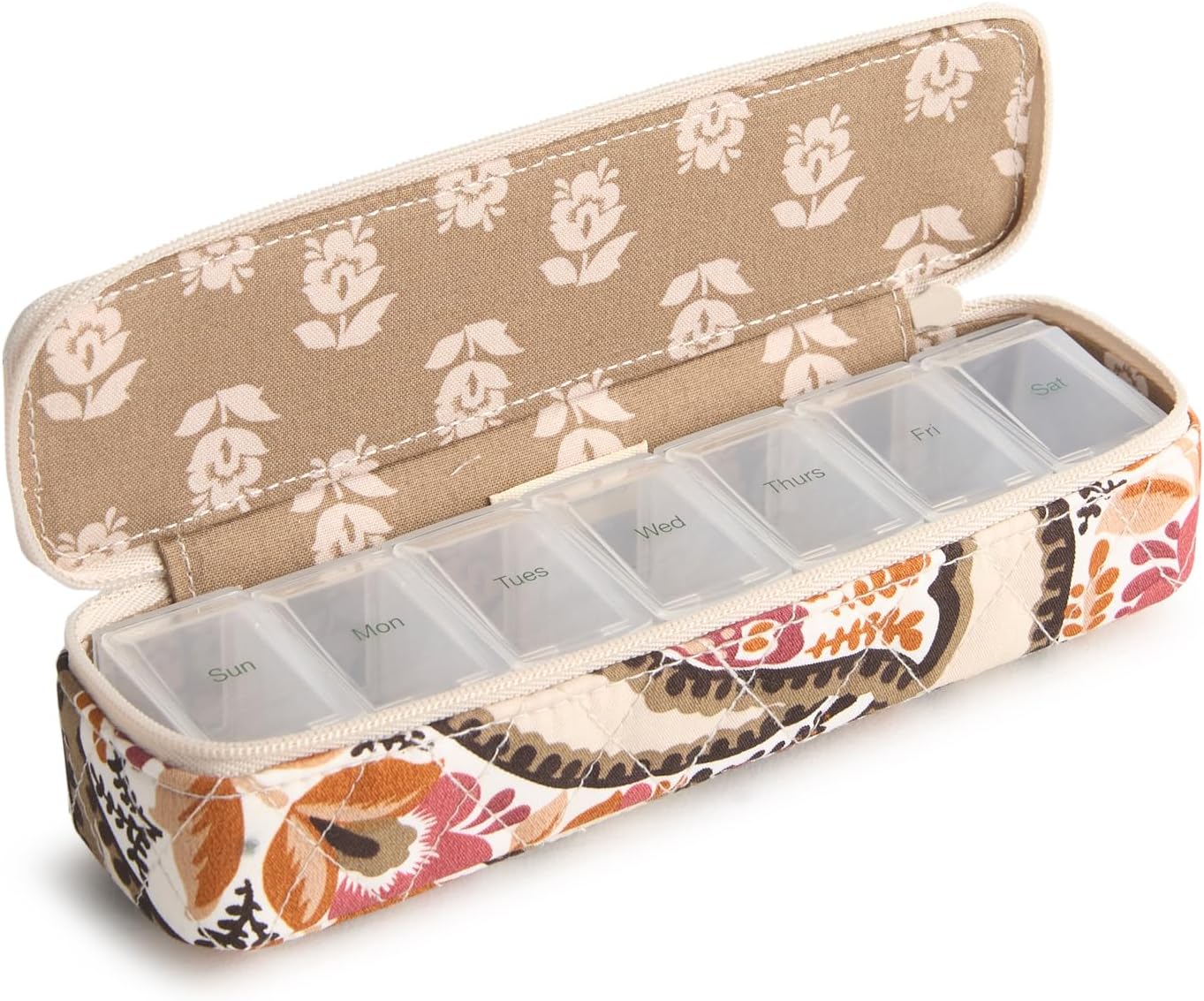 Vera Bradley womens Travel Pill Case, Cotton Gabardine — view 2